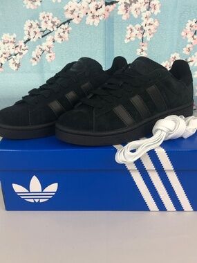 NIB Adidas Men's Campus 00s Originals Triple Black Suede |JR7287| Sz 9M